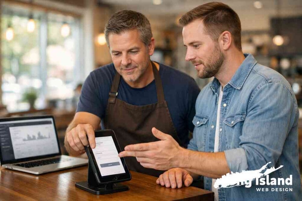 Why clear calls to action, local trust signals, and Google My Business details lift mobile intent — Long Island Web Desi
