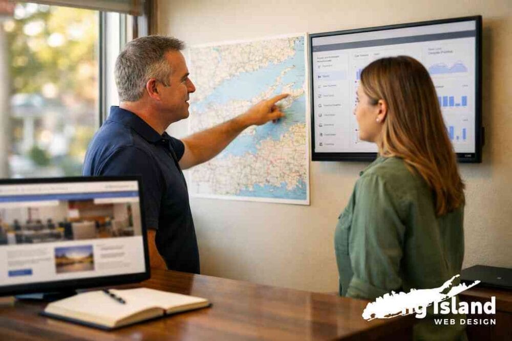 What local service area targeting looks like across Suffolk County and Nassau County — Long Island Web Design