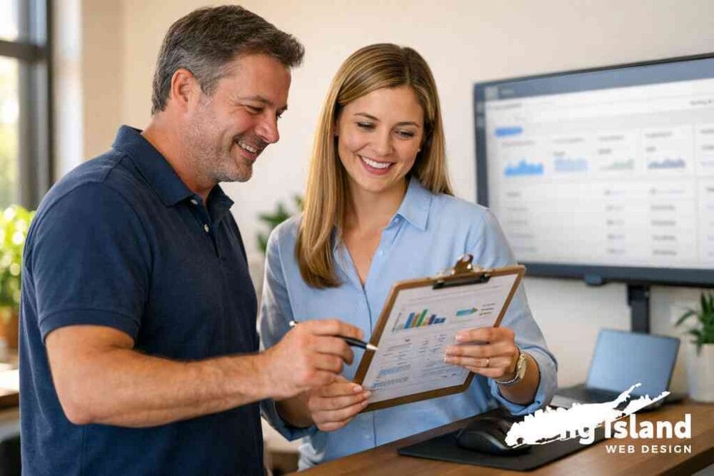 How on-page SEO, schema markup, and local listing management help you win local intent search — Long Island Web Design