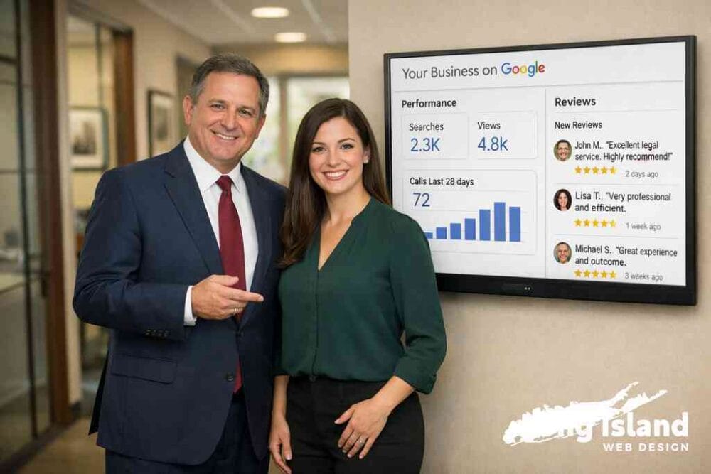 How Google Business Profile optimization for lawyers supports law firm map pack rankings — Long Island Web Design