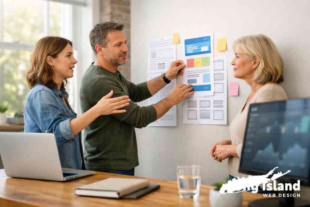 Why website design for email subscribers should use persuasive website copy and visual branding consistency — Long Islan